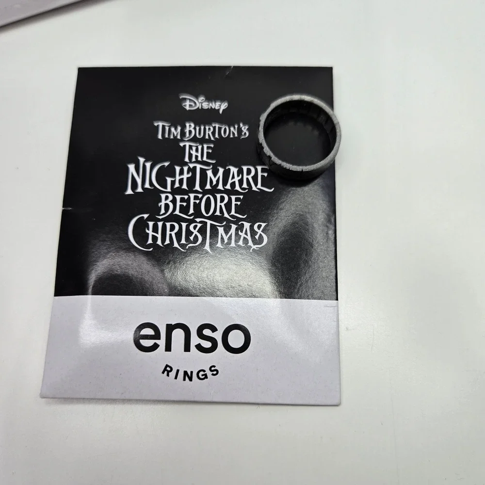 Nightmare‎ Before Christmas Silicone Ring - Jack Forever & Always -Size 9